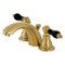Kingston Brass KB957AKLSB Mini-Widespread Bathroom Faucet with Plastic Pop-Up, Brushed Brass KB957AKLSB - alternate 1